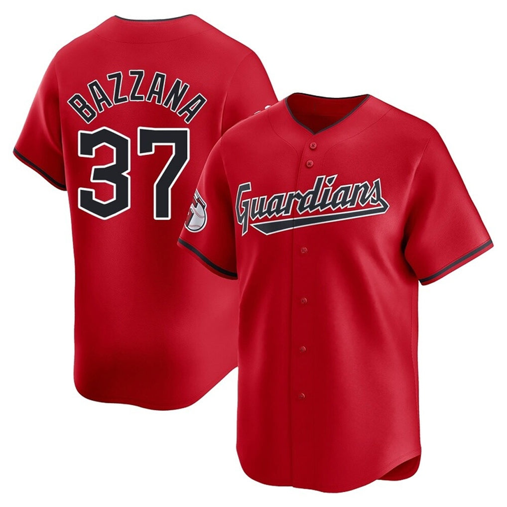 C.Guardians #37 Travis Bazzana Player Red Limited Home Jdoa Stitched Jerseys