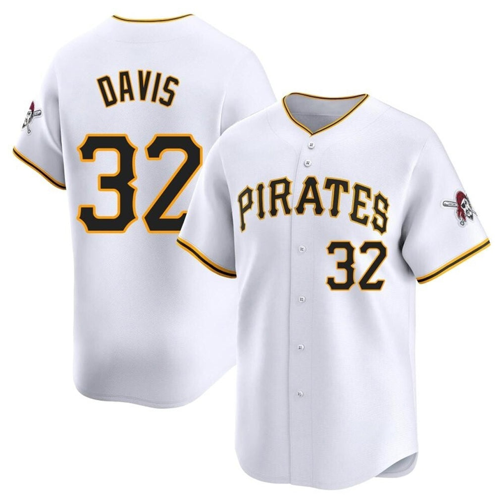 P.Pirates #32 Henry Davis Player White Home Limited Jdoa Stitched Jerseys