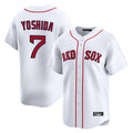B.Red Sox #7 Masataka Yoshida Player White Limited Home Game Jdoa Stitched Jerseys