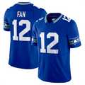 Jdoa #12 12th Fan Player S.Seahawks Royal Vapor F.U.S.E. Limited Stitched Jerseys