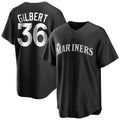 S.Mariners #36 Logan Gilbert Player Black Home Limited Jdoa Stitched Jerseys