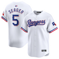 T.Rangers #5 Corey Seager Player White Home Limited Jdoa Stitched Jerseys