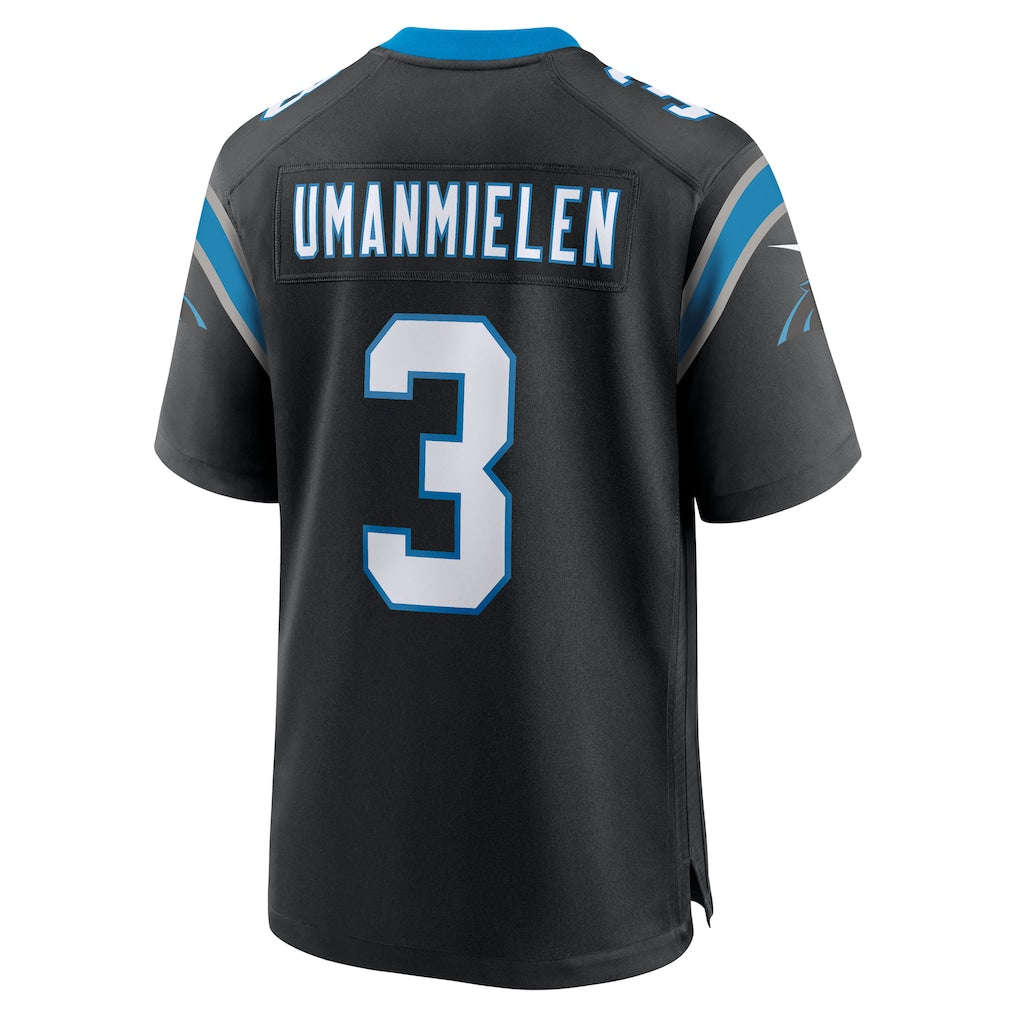 Jdoa C.Panthers #3 Princely Umanmielen Black Team Game Jersey