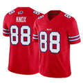 B.Bills #88 Dawson Knox Player Red Vapor F.U.S.E. Limited Home Game Jdoa Stitched Jerseys