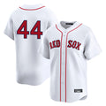 B.Red Sox #44 Aroldis Chapman Player White Limited Home Game Jdoa Stitched Jerseys