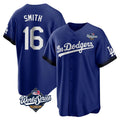 LA.Dodgers #16 Will Smith Player Royal World Series City Connect Home Game Jdoa Stitched Jerseys