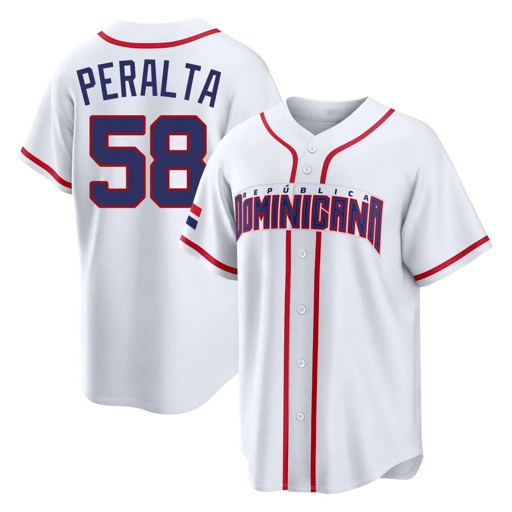 S.Diego Padres #58 Wandy Peralta Player White 2026 World Classic Home Limited Jdoa Stitched Jerseys