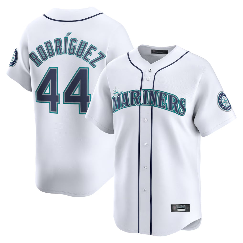 S.Mariners #44 Julio Rodriguez Player White Home Limited Jdoa Stitched Jerseys