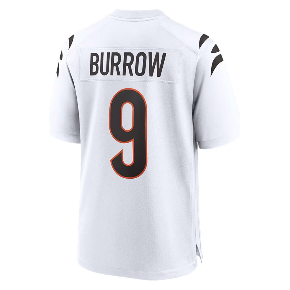 C.Bengals #9 Joe Burrow Player White Home Game Jdoa Stitched Jerseys