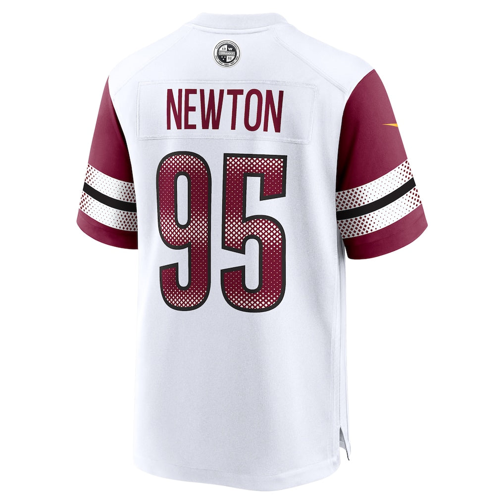 Jdoa W.Commanders #95 Jer'Zhan Newton White Game Jersey
