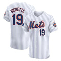 NY.Mets #19 Bo Bichette Player White Home Limited Elite Jdoa Stitched Jerseys