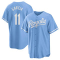 KC.Royals #11 Maikel Garcia Player Light Blue Home Game Jdoa Stitched Jerseys