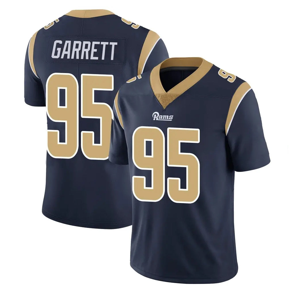 LA.Rams #95 Myles Garrett Player Navy Limited Vapor Untouchable Home Game Jdoa Stitched Jerseys