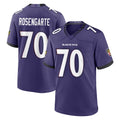 B.Ravens #70 Roger Rosengarten Player Purple Limited Home Game Jdoa Stitched Jerseys