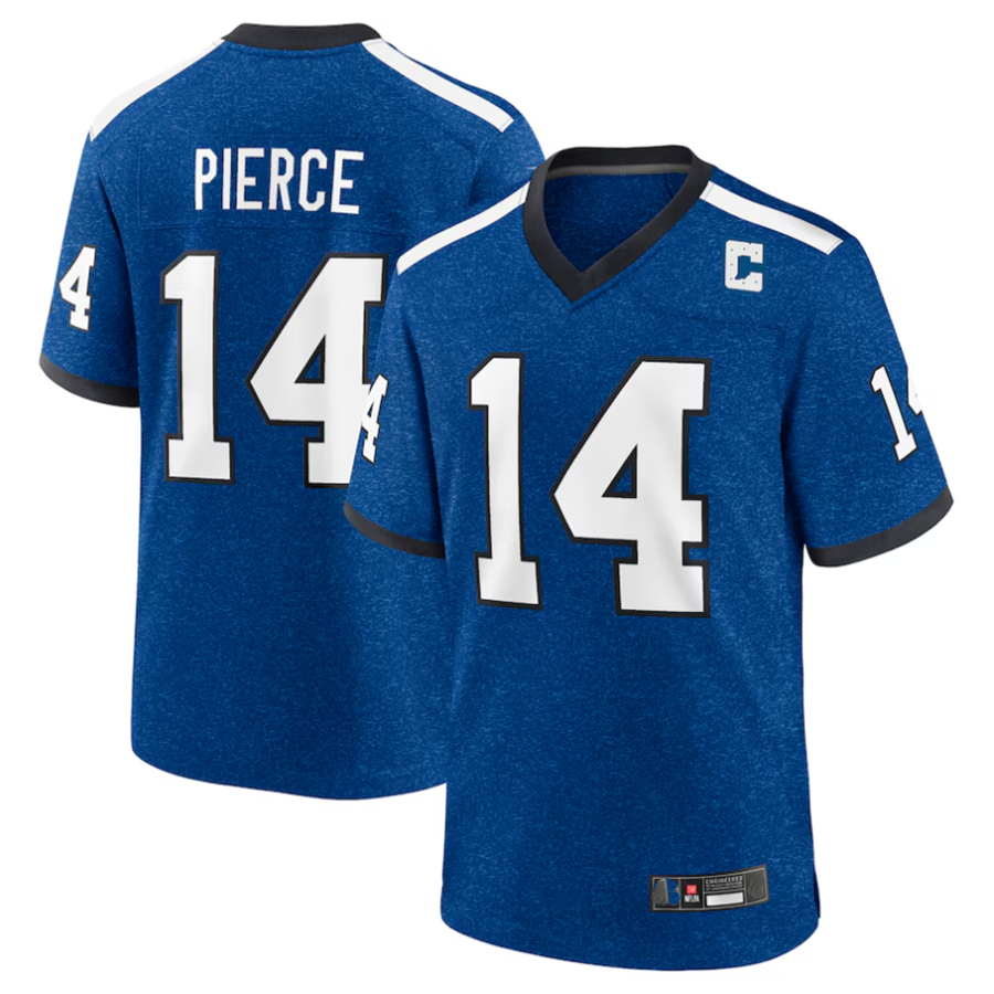 Jdoa #14 Alec Pierce Player IN.Colts Indiana Nights Alternate Game Stitched Jerseys - Royal