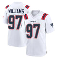 NE.Patriots #97 Milton Williams Player White Home Game Jdoa Stitched Jerseys