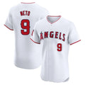 LA.Angels #9 Zach Neto Player White Limited Elite Jdoa Stitched Home Jerseys