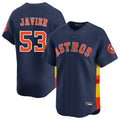 H.Astros #53 Cristian Javier Player Navy Home Limited Jdoa Stitched Jerseys