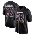 B.Ravens #92 Nnamdi Madubuike Player Black Carbon Fashion Home Game Jdoa Stitched Jerseys