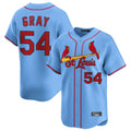 St. Louis Cardinals #54 Sonny Gray Player Light Blue Home Limited Jdoa Stitched Jerseys