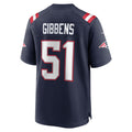 Jdoa NE.Patriots #51 Jack Gibbens Navy Team Game Jersey