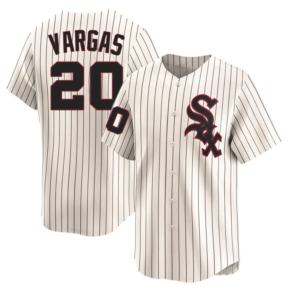 C.White Sox #20 Miguel Vargas Player Cream Cooperstown Collection Limited Home Jdoa Stitched Jerseys