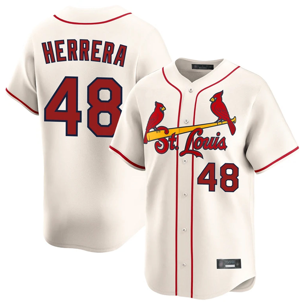 St. Louis Cardinals #48 Ivan Herrera Player Cream Home Limited Jdoa Stitched Jerseys