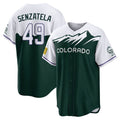 C.Rockies #49 Antonio Senzatela Player Green City Connect Home Game Jdoa Stitched Jerseys
