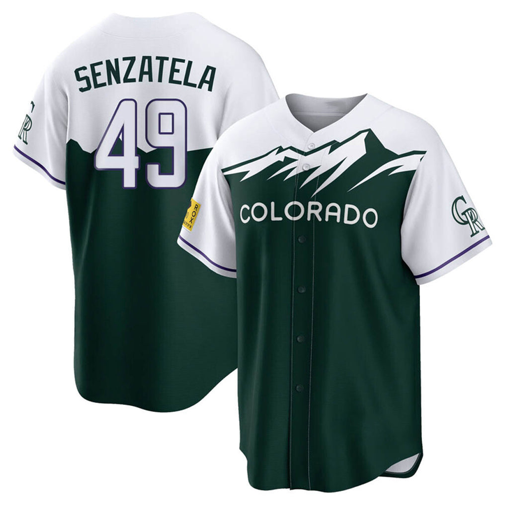 C.Rockies #49 Antonio Senzatela Player Green City Connect Home Game Jdoa Stitched Jerseys