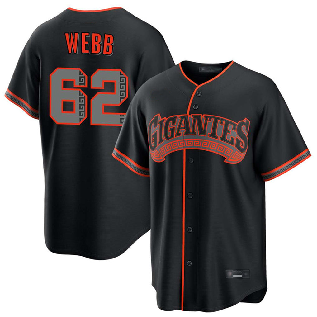 SF.Giants #62 Logan Webb Player Black Alternate Limited Jdoa Stitched Jerseys