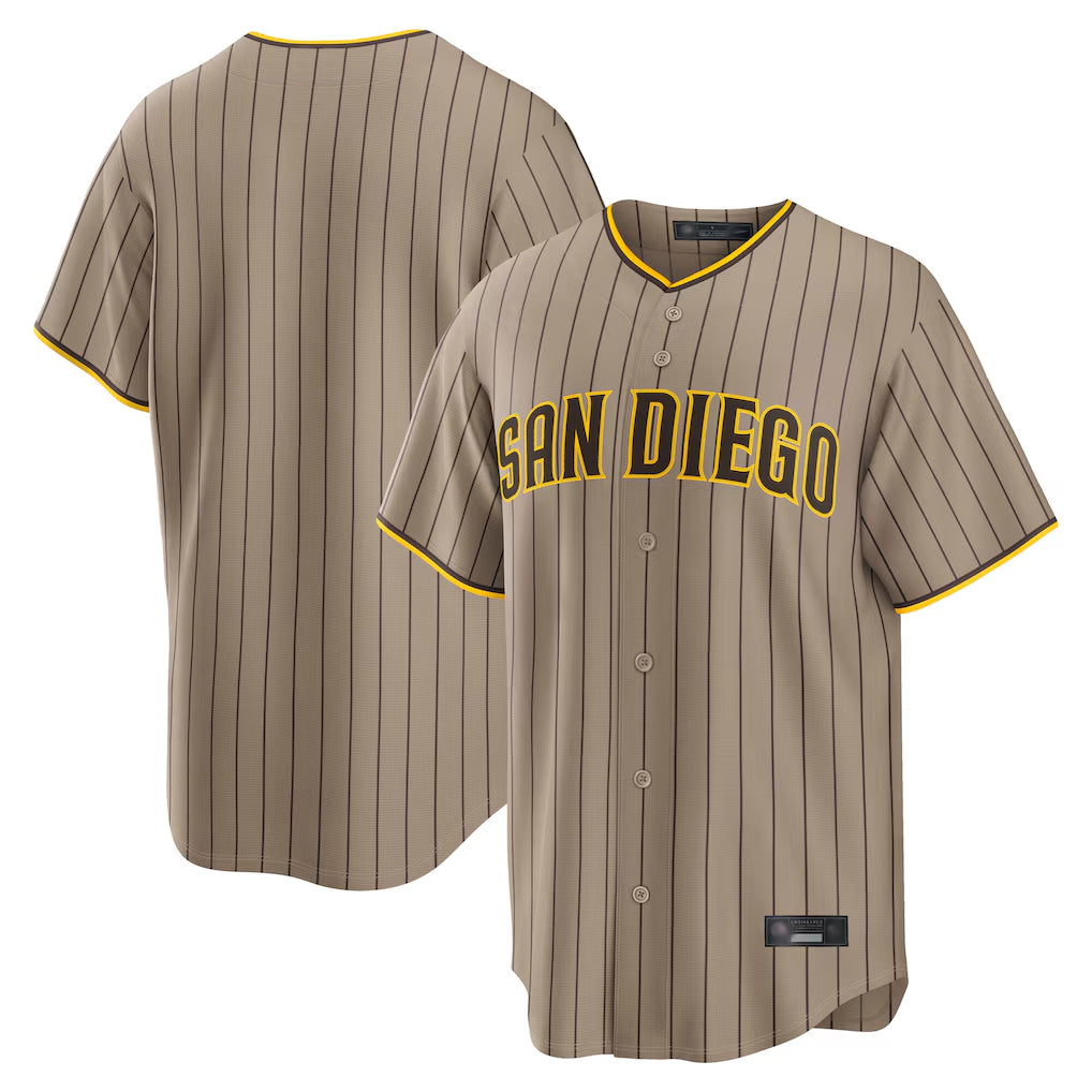 S.Diego Padres ## Diego Padres Blank Player Khaki Home Game Jdoa Stitched Jerseys