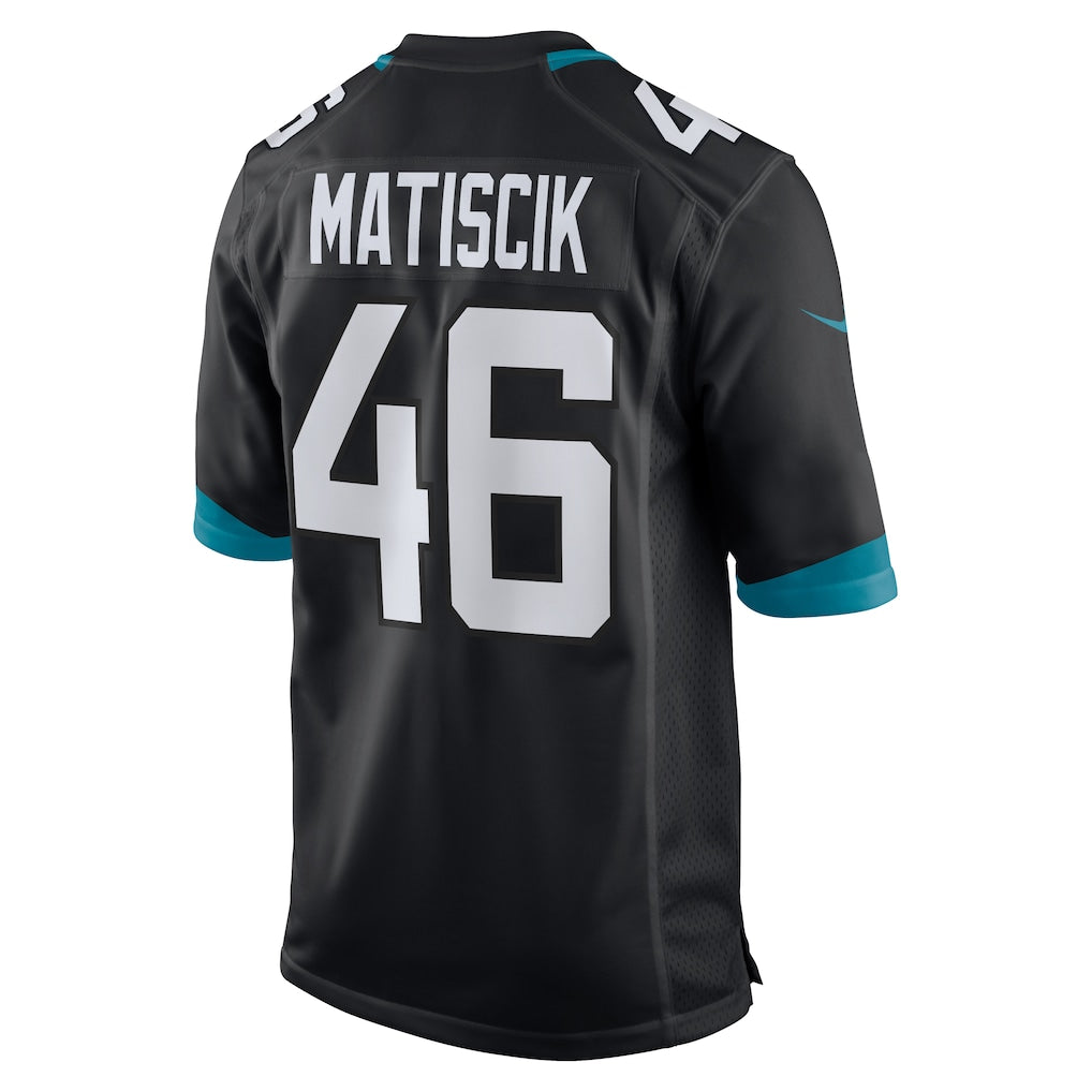 Jdoa J.Jaguars #46 Ross Matiscik Black Alternate Game Jersey