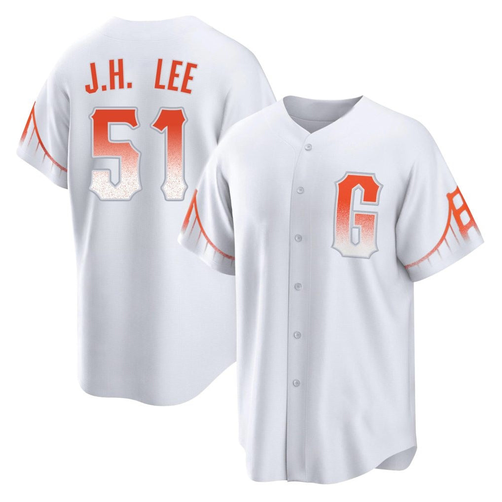 SF.Giants #51 Jung Hoo Lee Player White City Connect Home Game Jdoa Stitched Jerseys