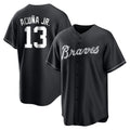A.Braves #13 Ronald Acuna Jr Player Black Home Game Jdoa Stitched Jerseys