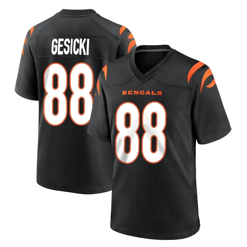 C.Bengals #88 Mike Gesicki Player Black Home Game Jdoa Stitched Jerseys