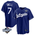 LA.Dodgers #7 Blake Snell Player Royal Game World Series Jdoa Stitched Jerseys