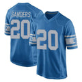 D.Lions #20 Barry Sanders Player Blue Vapor Untouchable Throwback Game Jdoa Stitched Jerseys