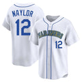 S.Mariners #12 Josh Naylor Player White Pitch Fashion Game Jdoa Stitched Jerseys