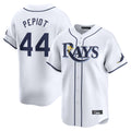 T.Bay Rays #44 Ryan Pepiot Player White Home Limited Jdoa Stitched Jerseys