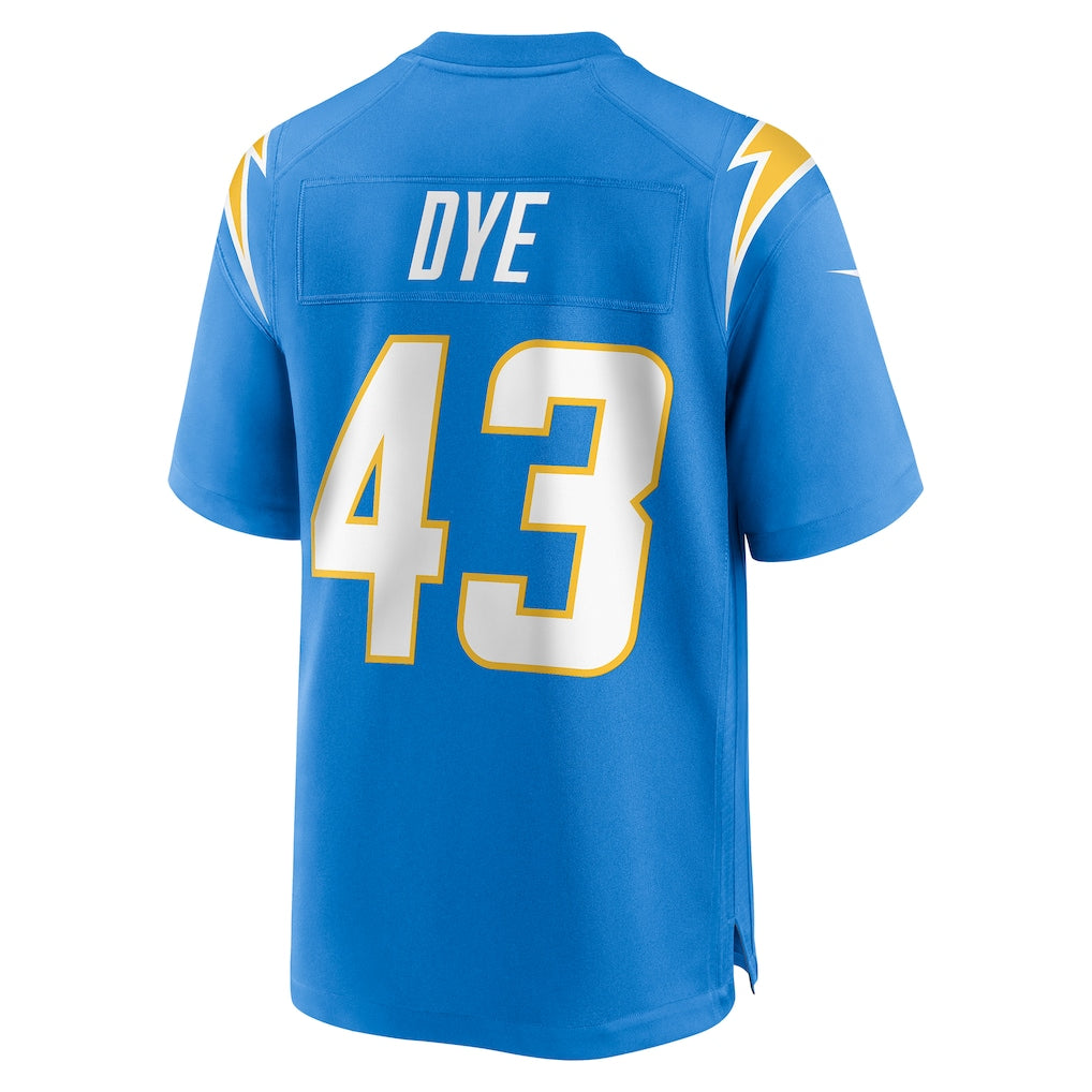 Jdoa LA.Chargers #43 Troy Dye Powder Blue Game Jersey