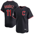 C.Guardians #11 Jose Ramirez Player Navy Limited Home Jdoa Stitched Jerseys
