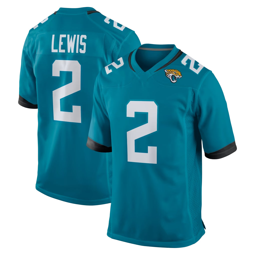 J.Jaguars #2 Jourdan Lewis Player Teal Home Game Jdoa Stitched Jerseys