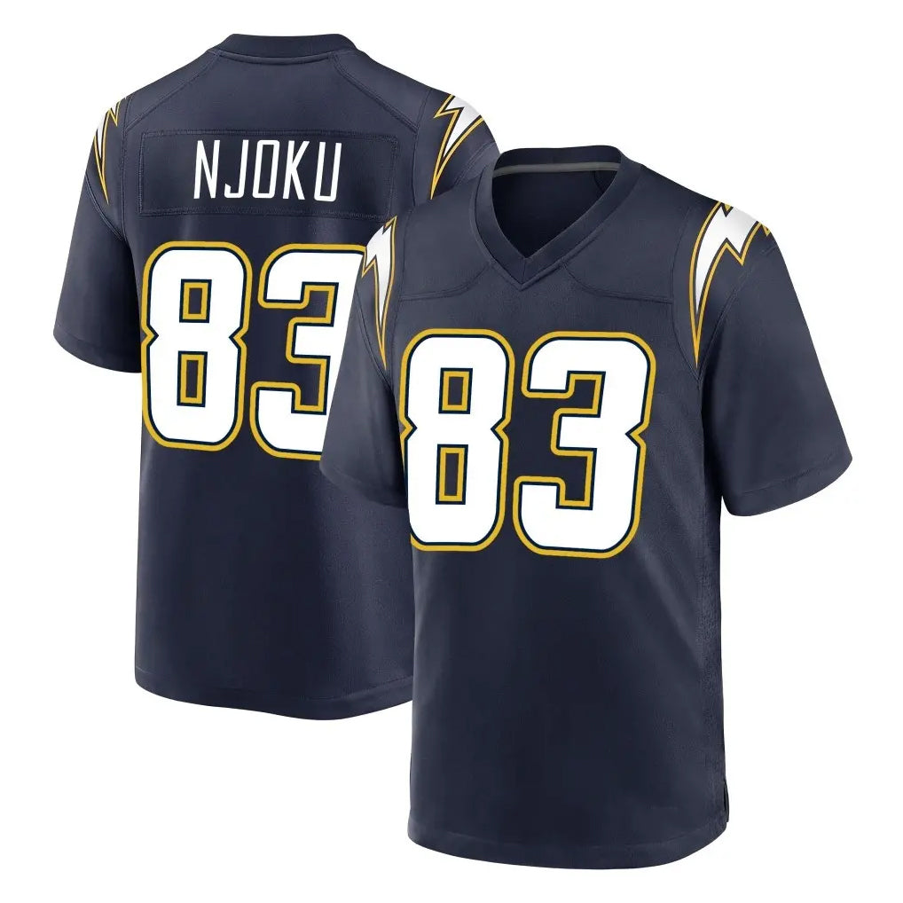 LA.Chargers #83 David Njoku Player Navy Alternate Home Game Stitched Jerseys