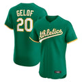 Athletics #20 Zack Gelof Player Kelly Green Limited Elite Home Game Jdoa Stitched Jerseys