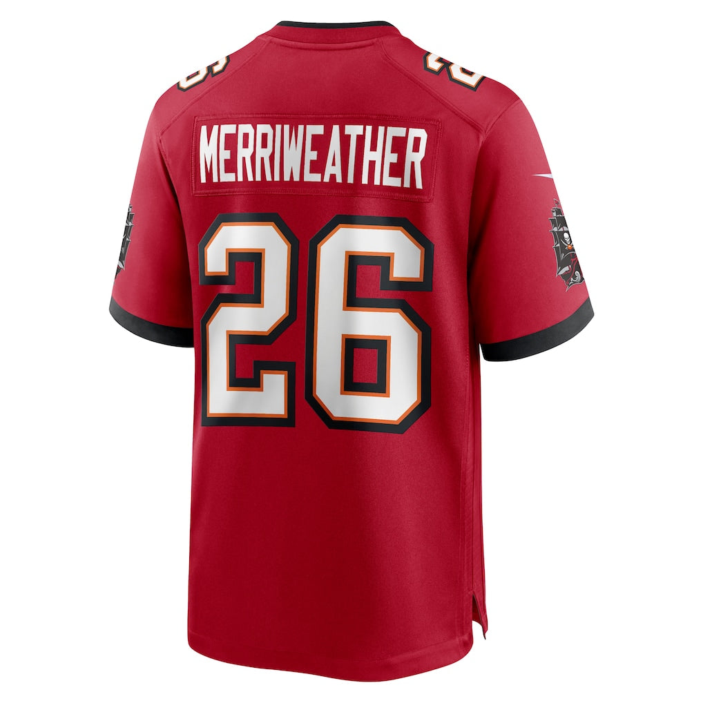 Jdoa TB.Buccaneers #26 Kaevon Merriweather Red Game Jersey