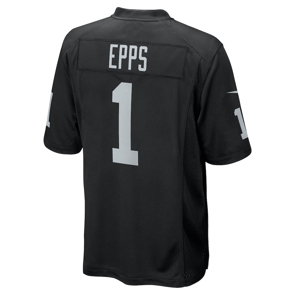 Jdoa LV.Raiders #1 Marcus Epps Black Game Player Jersey