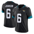 J.Jaguars #6 Antonio Johnson Player Black Vapor Untouchable Limited Home Game Jdoa Stitched Jerseys