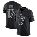 LV.Raiders #17 Nakobe Dean Player Black Limited Black Impact Home Game Stitched Jerseys