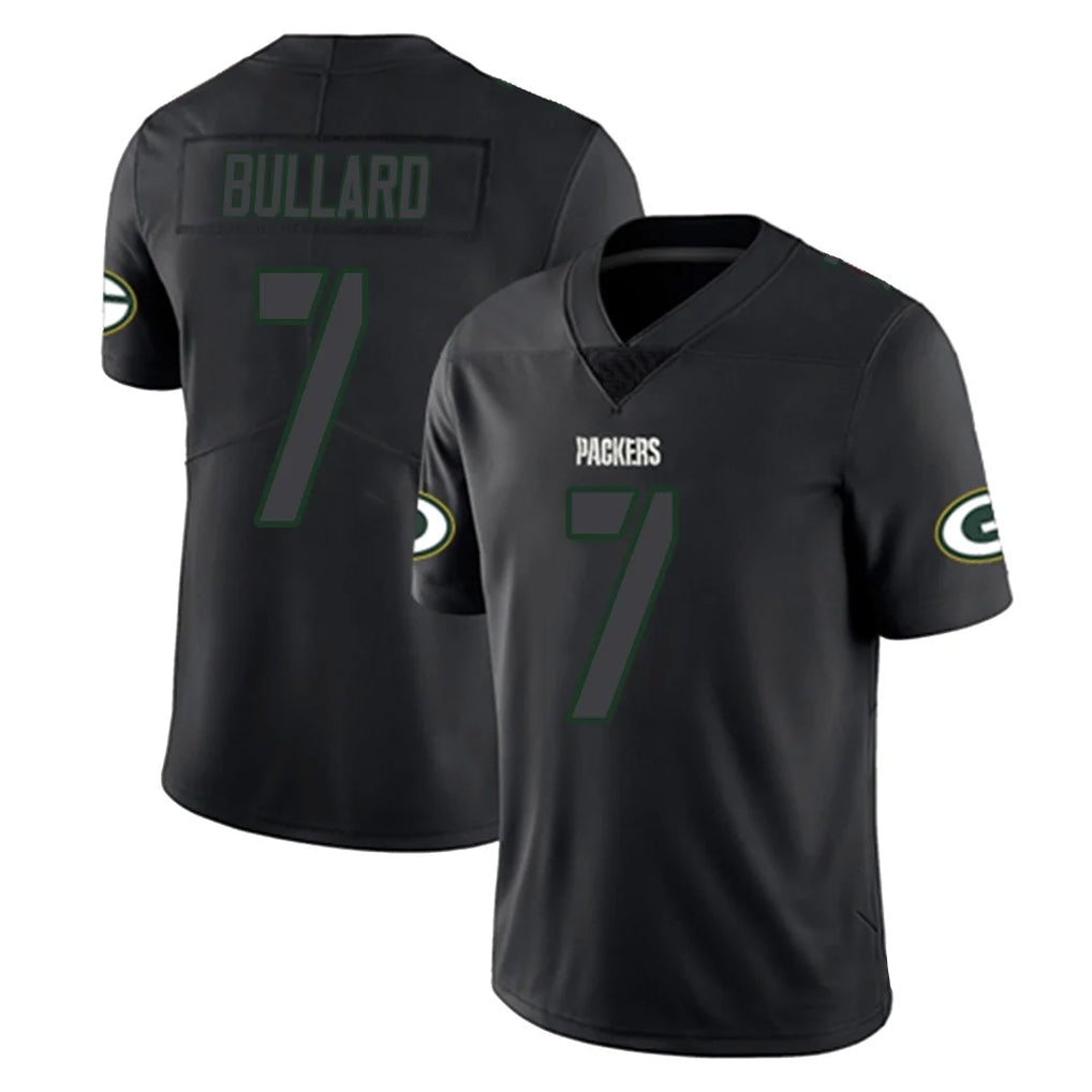 GB.Packers #7 Javon Bullard Player Black Impact Limited Home Game Jdoa Stitched Jerseys