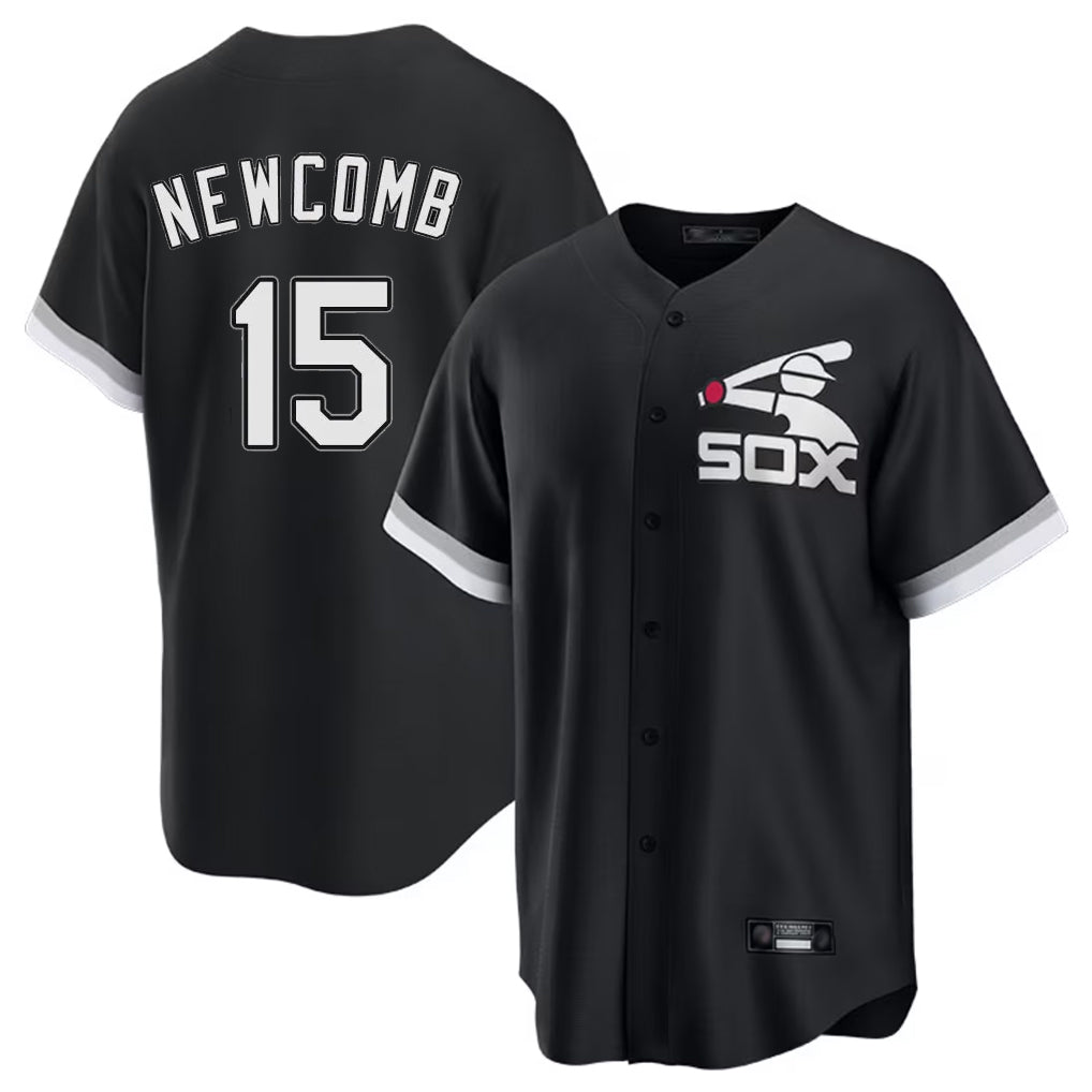 C.White Sox #15 Sean Newcomb Player Black Spring Training Game Jdoa Stitched Jerseys